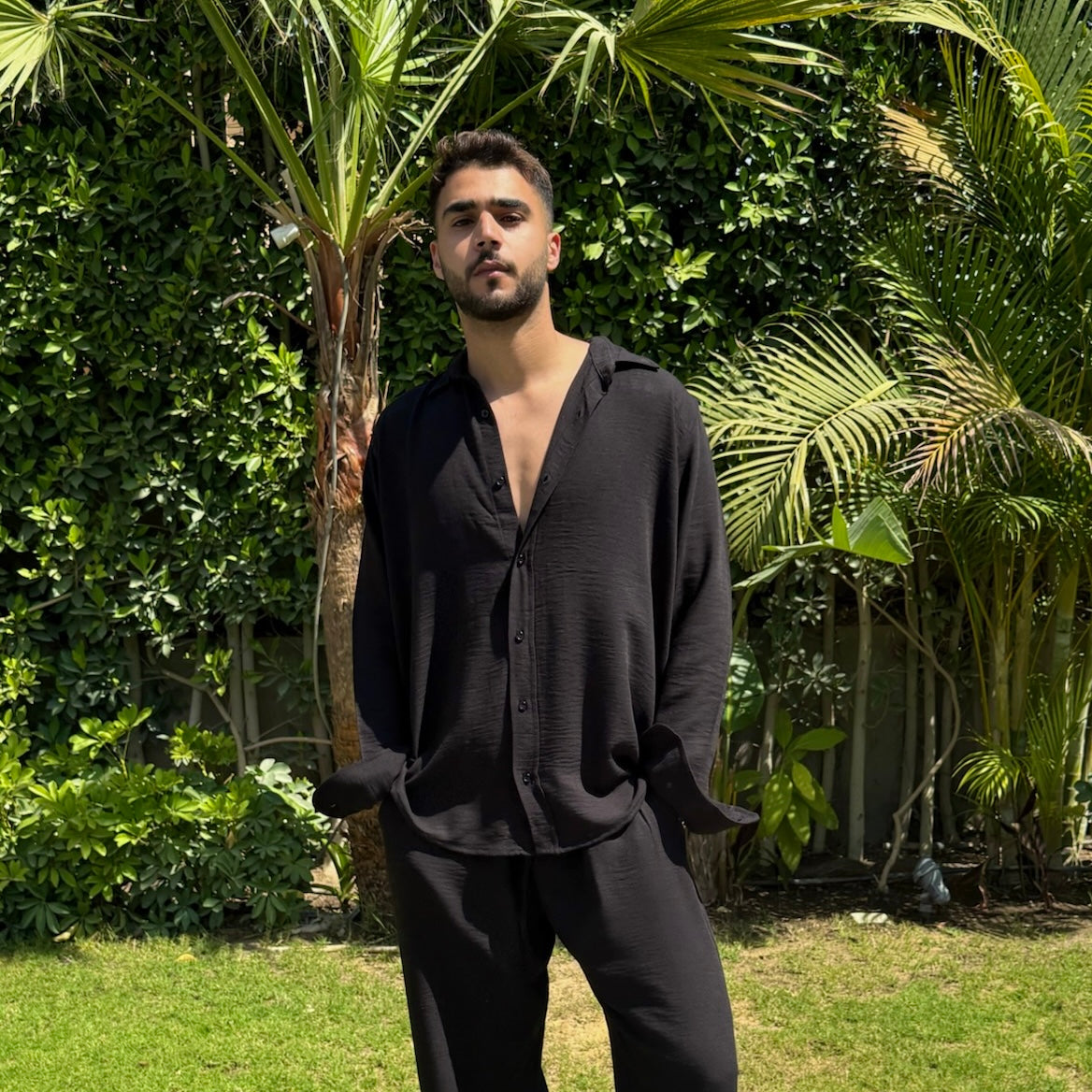 Black Linen Shirt