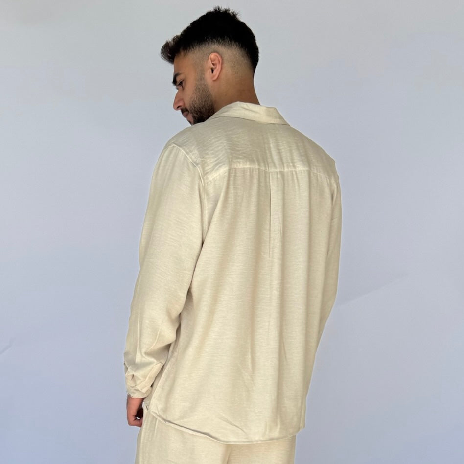 Beige Linen Shirt
