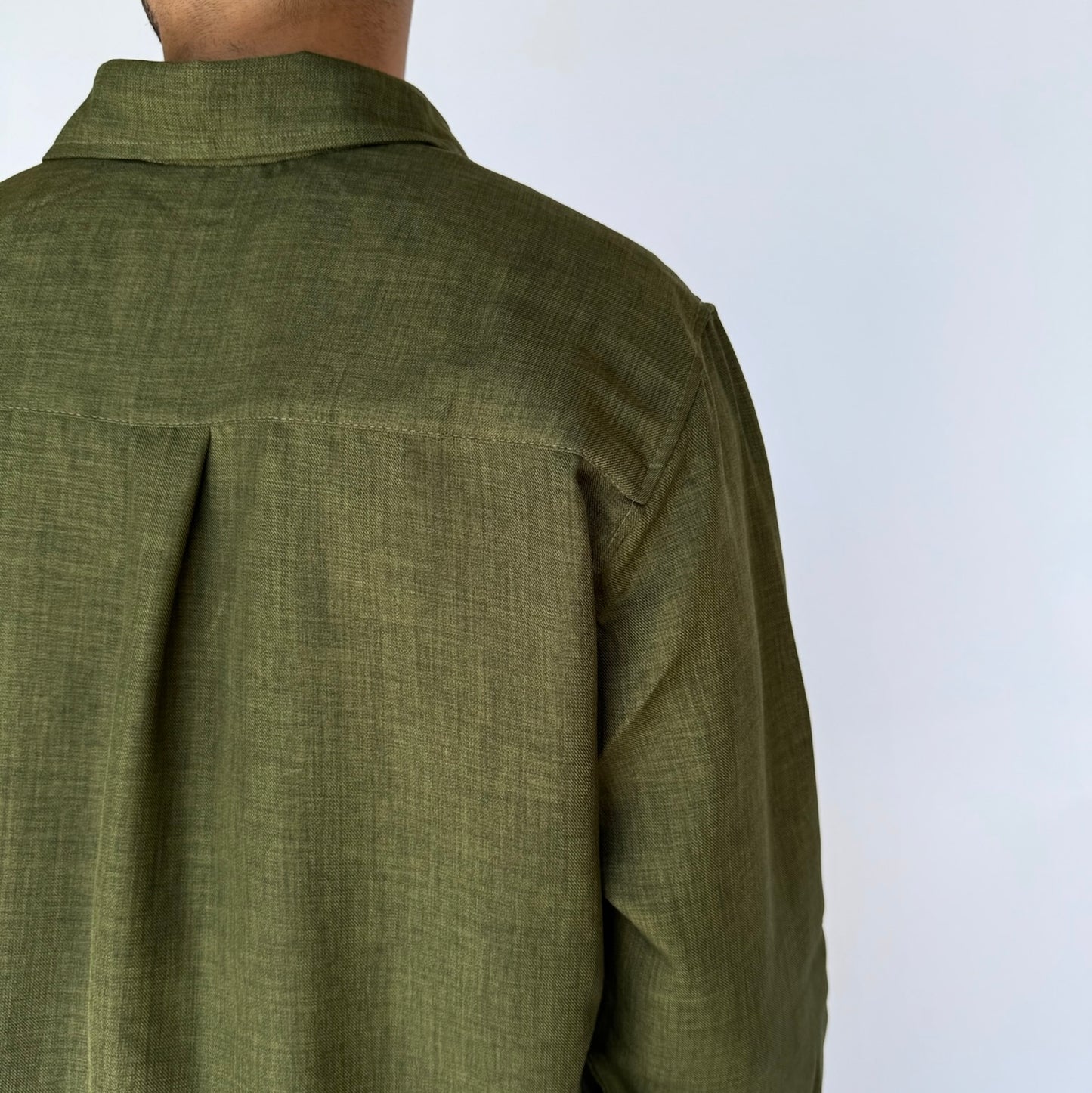 Olive Linen Shirt