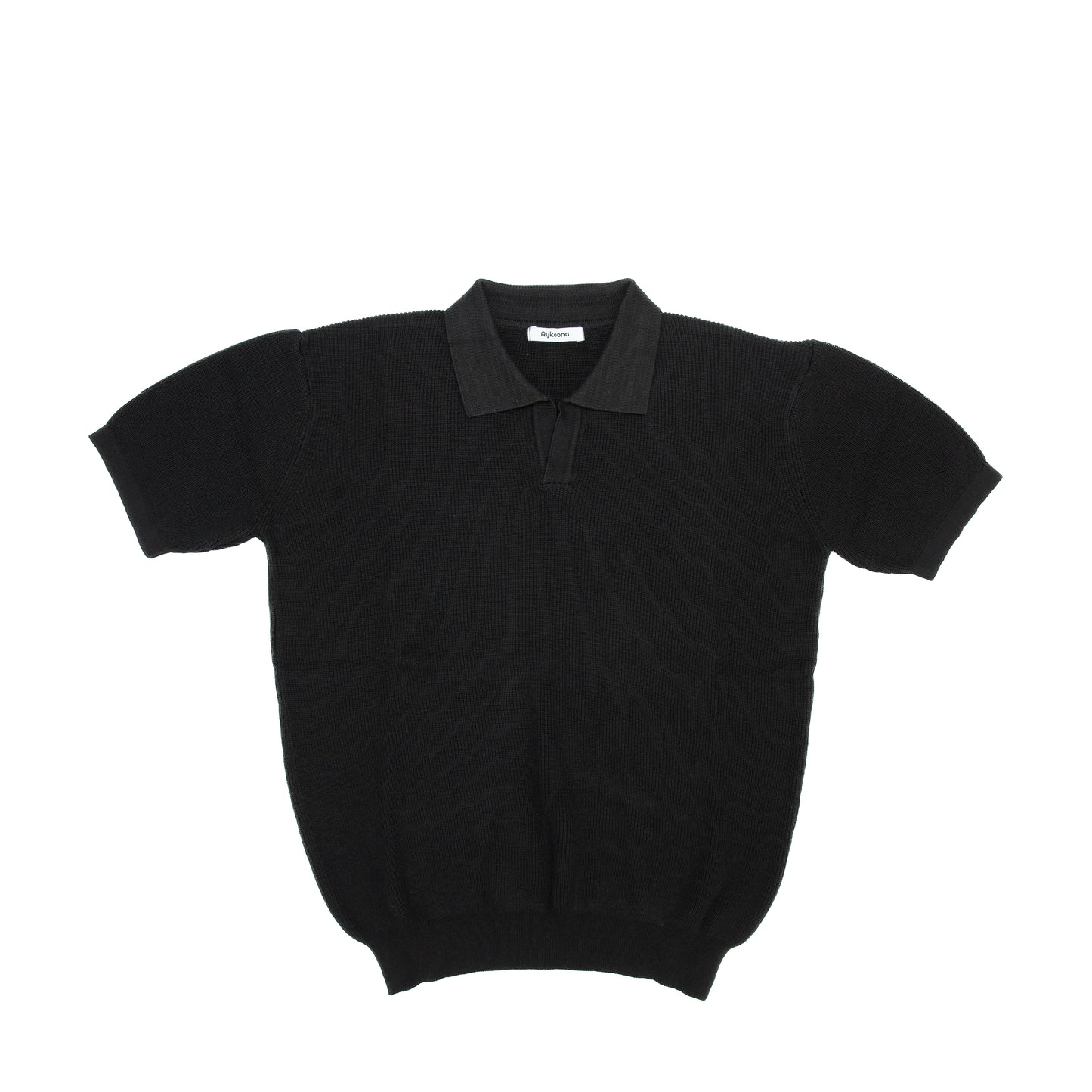 Black Knitted Polo