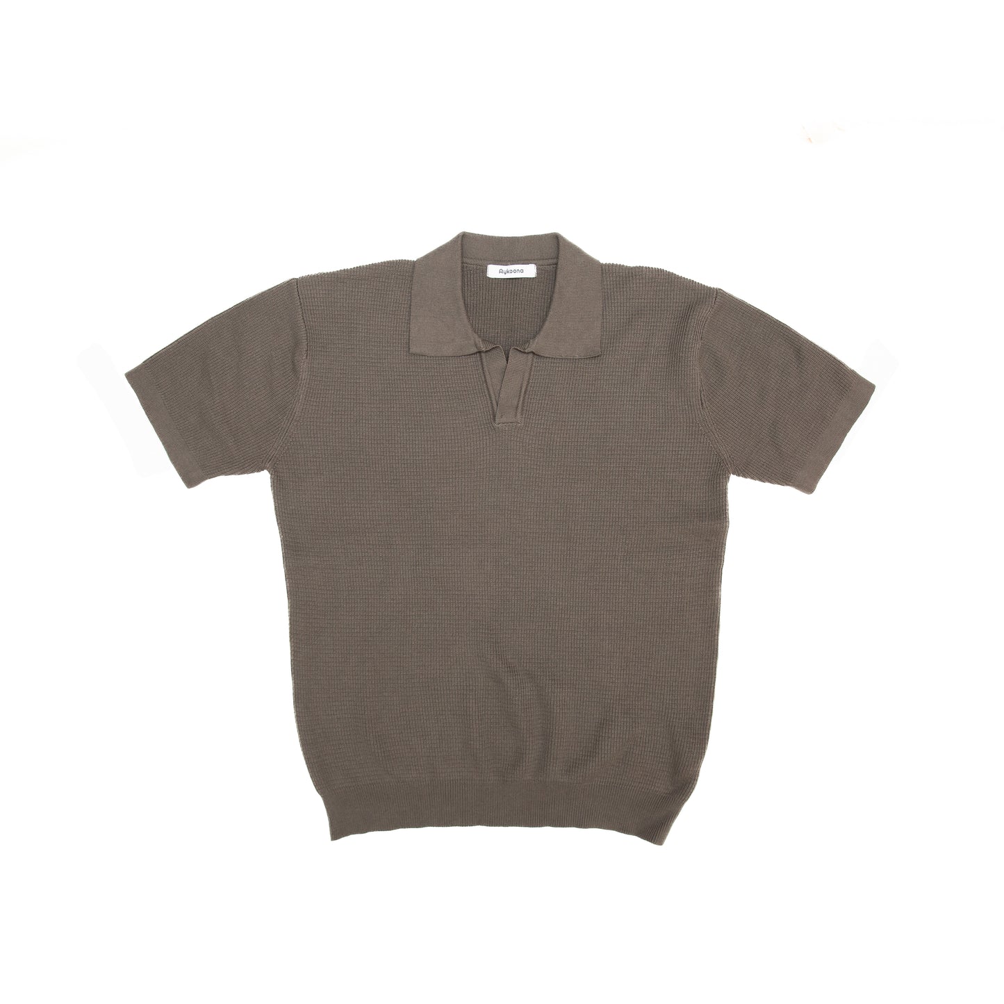 Olive Brown Knitted Polo