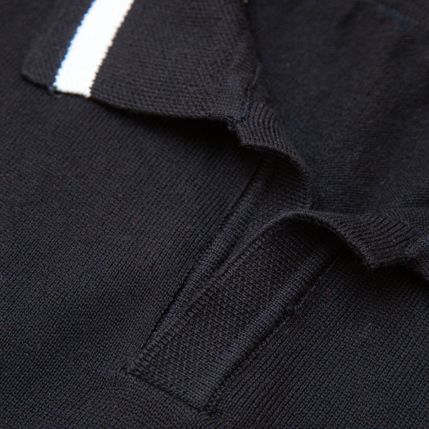 Black Striped Polo