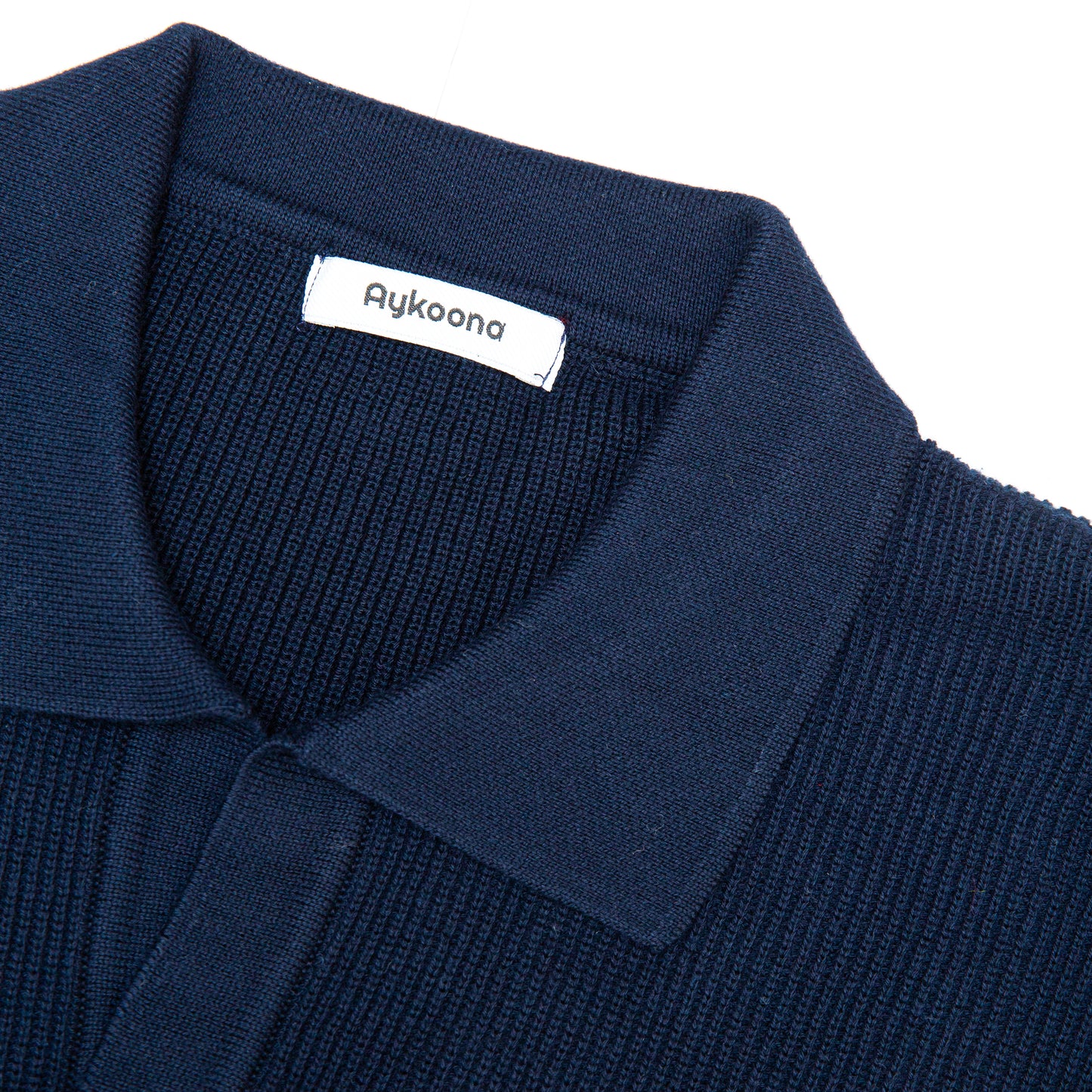 Navy Knitted Polo