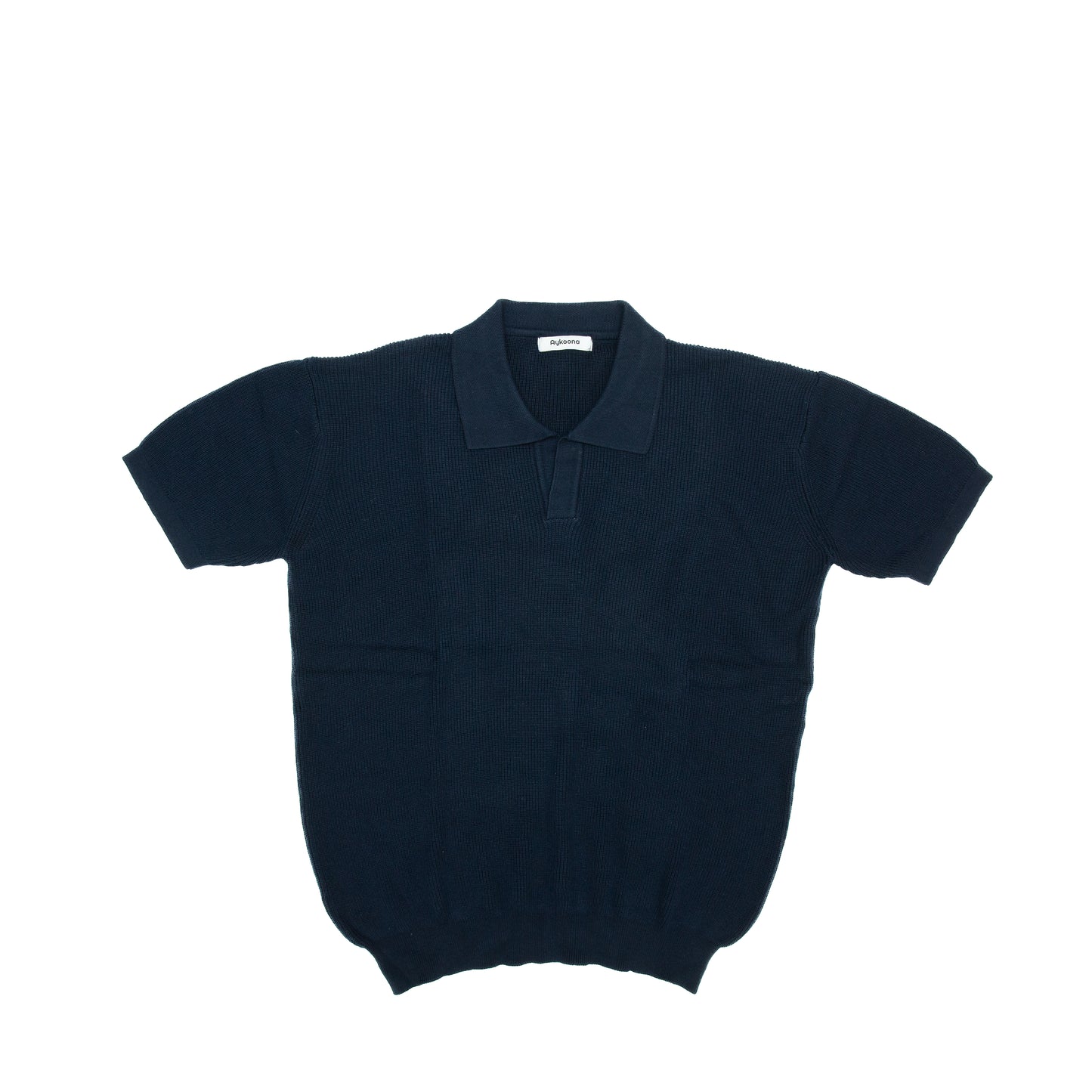 Navy Knitted Polo