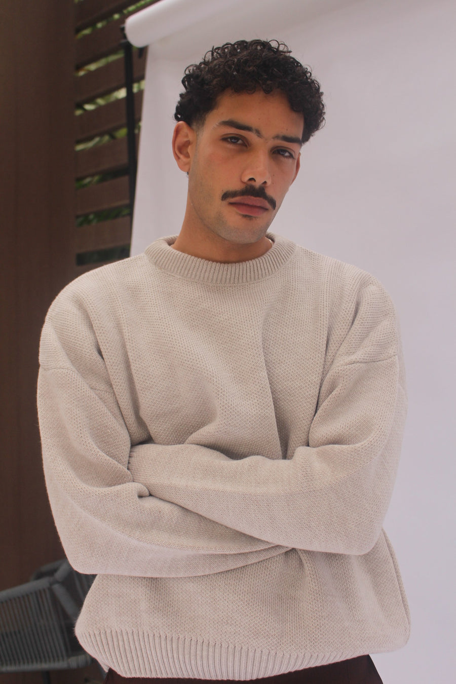 Light Beige Crewneck