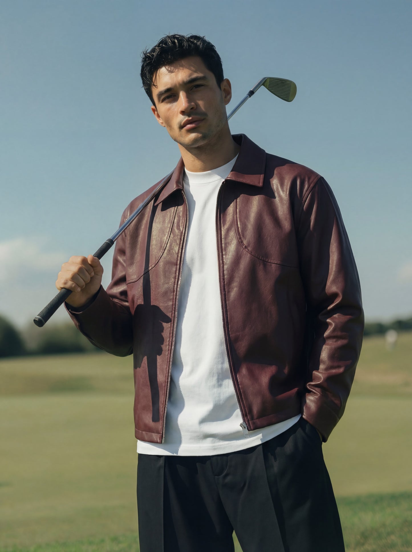 Burgundy Leather Jacket