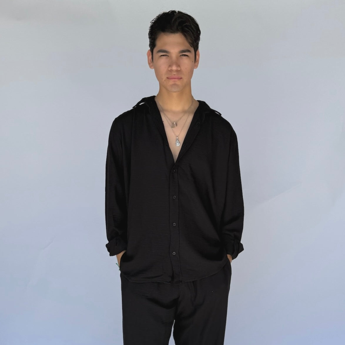 Black Linen Shirt