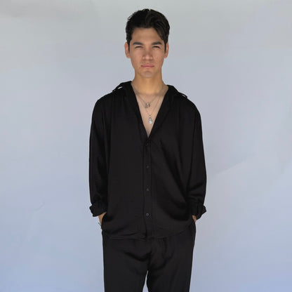 Black Linen Shirt