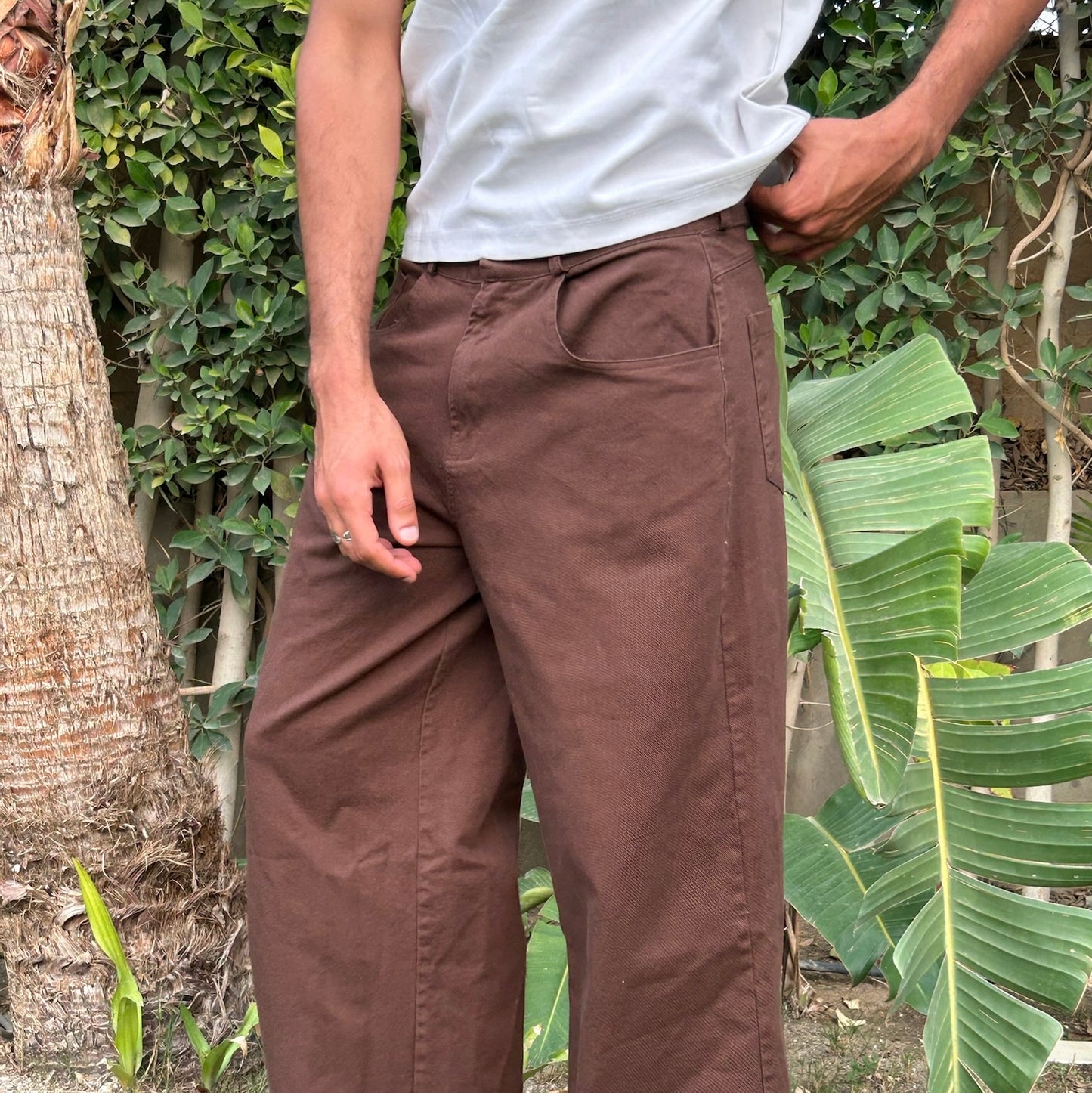 Brown Relaxed Pants