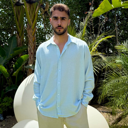 Blue Linen Shirt