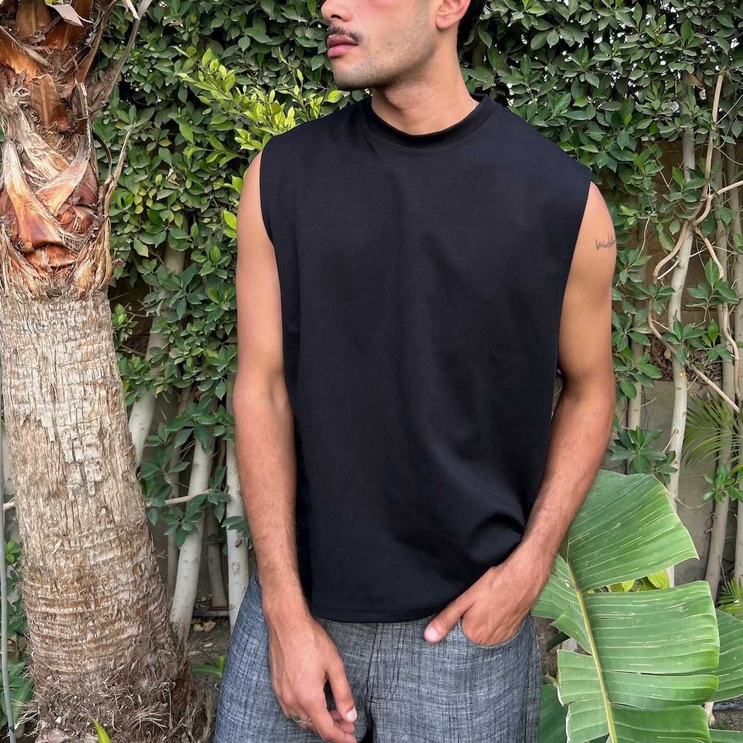 Black Sleeveless Top