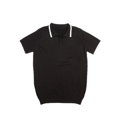 Black Striped Polo
