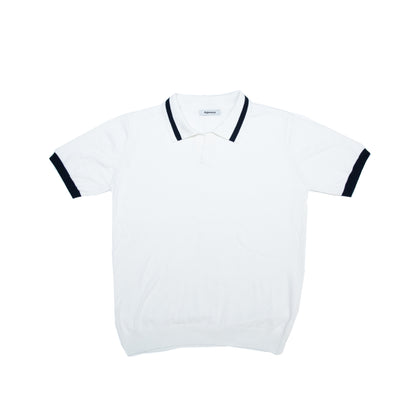 White Striped Polo