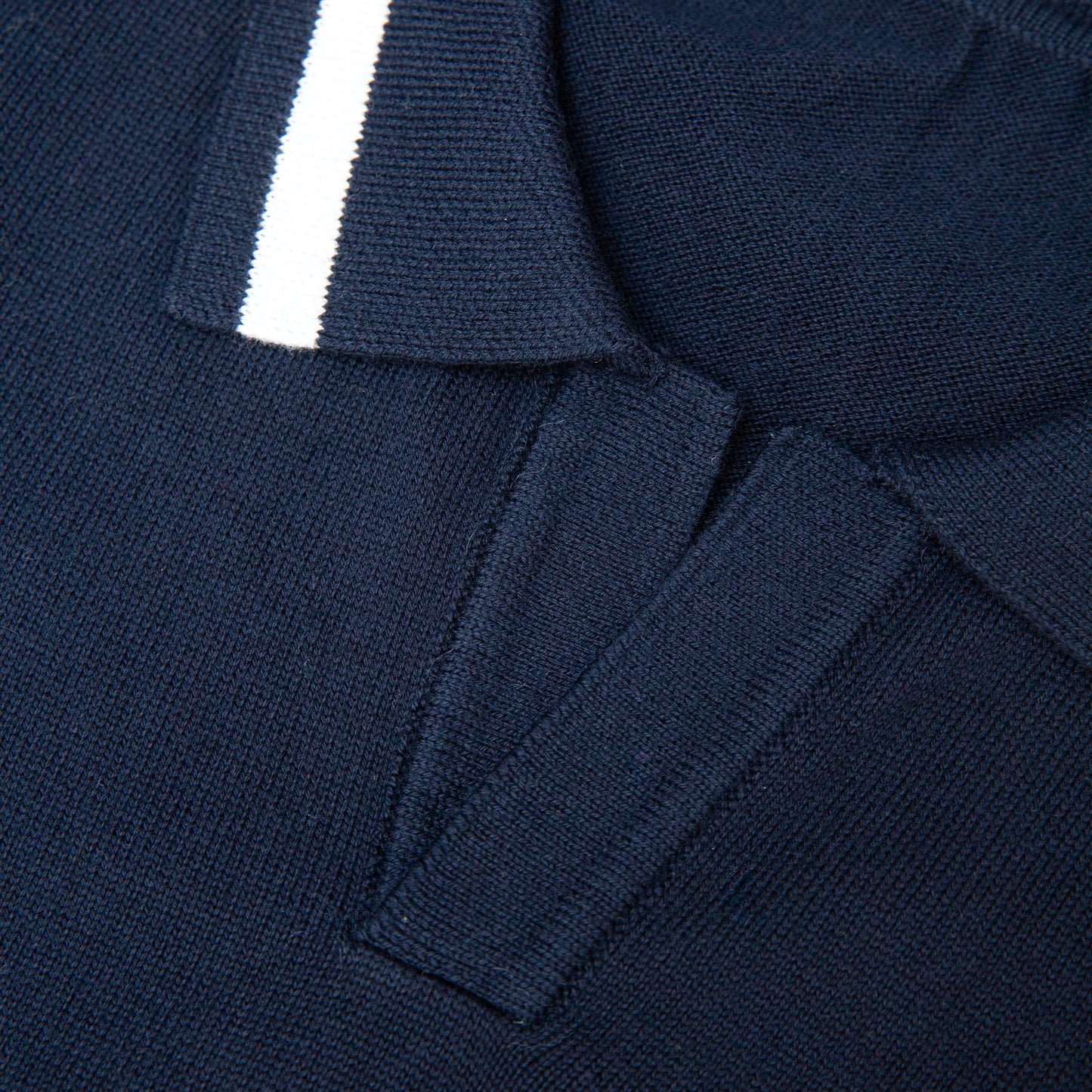 Navy Striped Polo