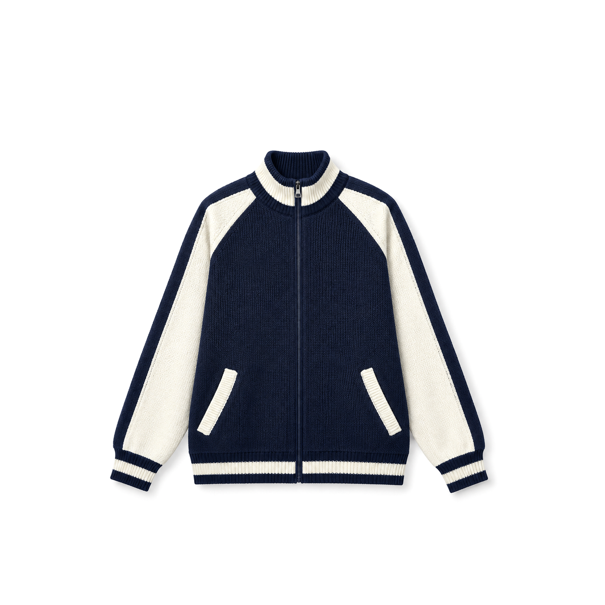 Navy Knit Jacket