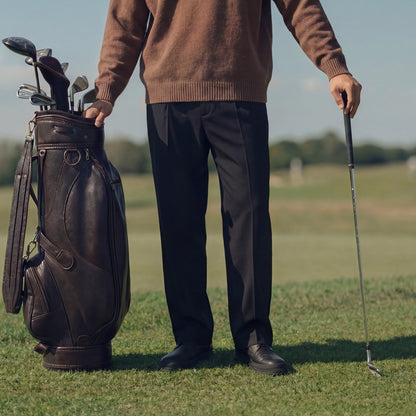 Black Pleated Trousers