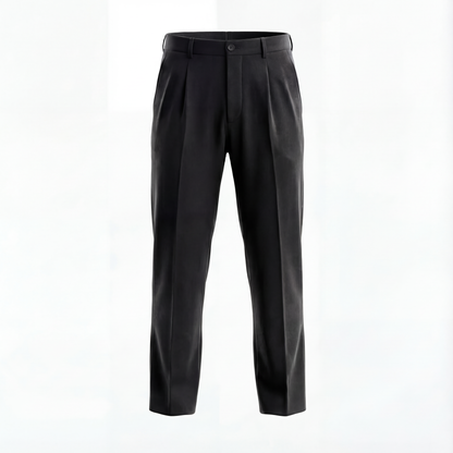 Black Pleated Trousers
